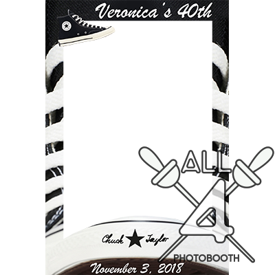 template, photo booth,, birthday Chuck Taylor