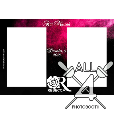 template, photo booth, black, pink