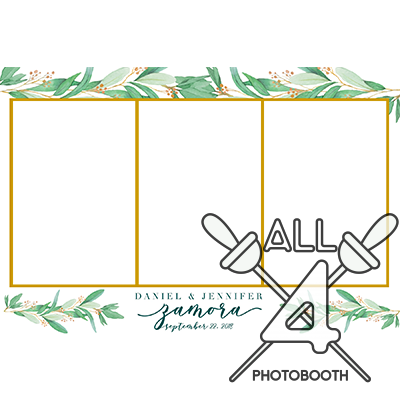template, photo booth, leaves