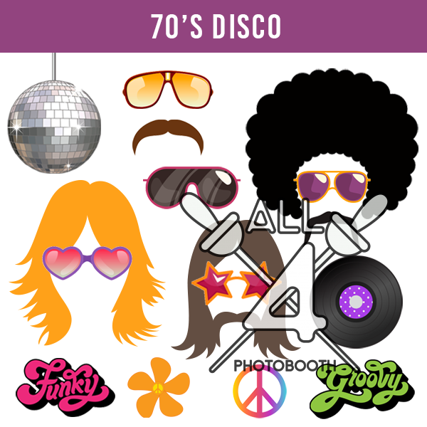 digital props, 70's disco, disco, 70s