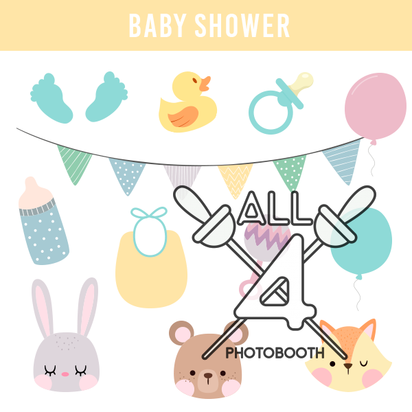 digital props, baby shower