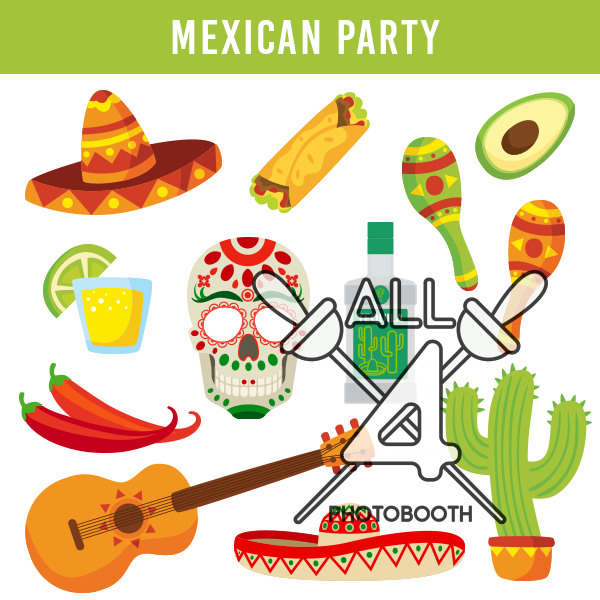digital props, mexican party, mexican, party
