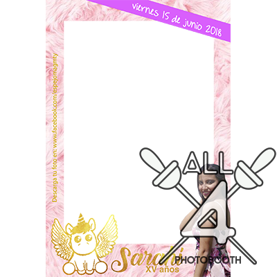 template, photo booth, unicorn