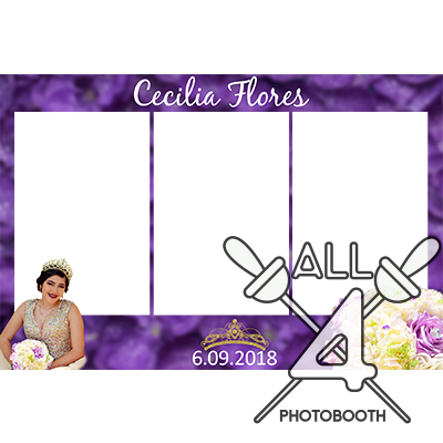 template, photo booth, princess, flower