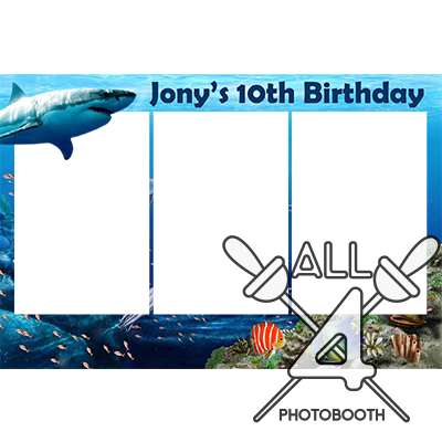 template, photo booth shark