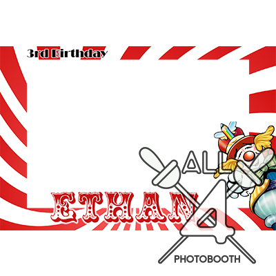 template, photo booth, clown