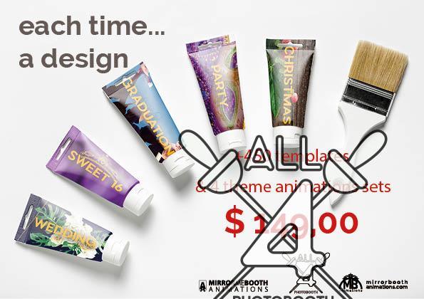 QUARANTINE OFFER - more than 450 png templates + 4 theme animations sets for $149.00