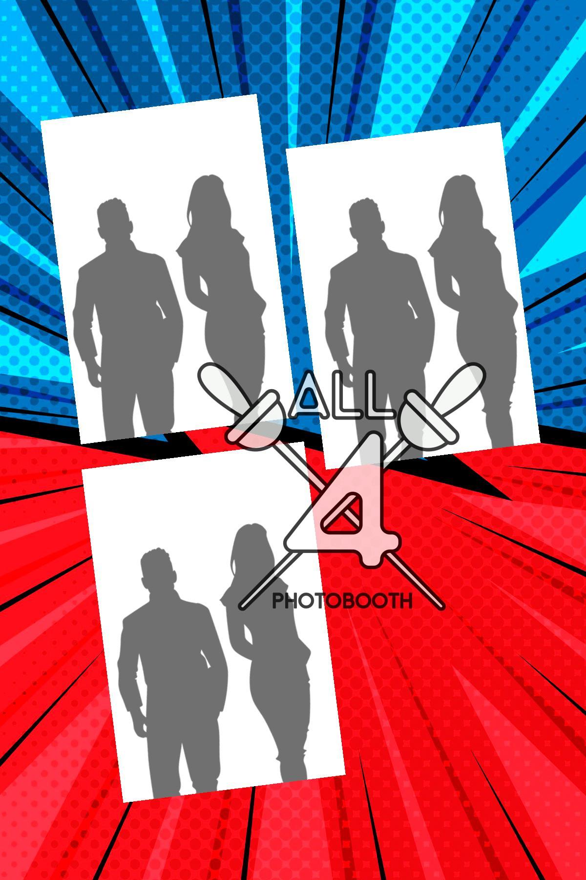 Red Blue Comic- ALL450282 - Image 5