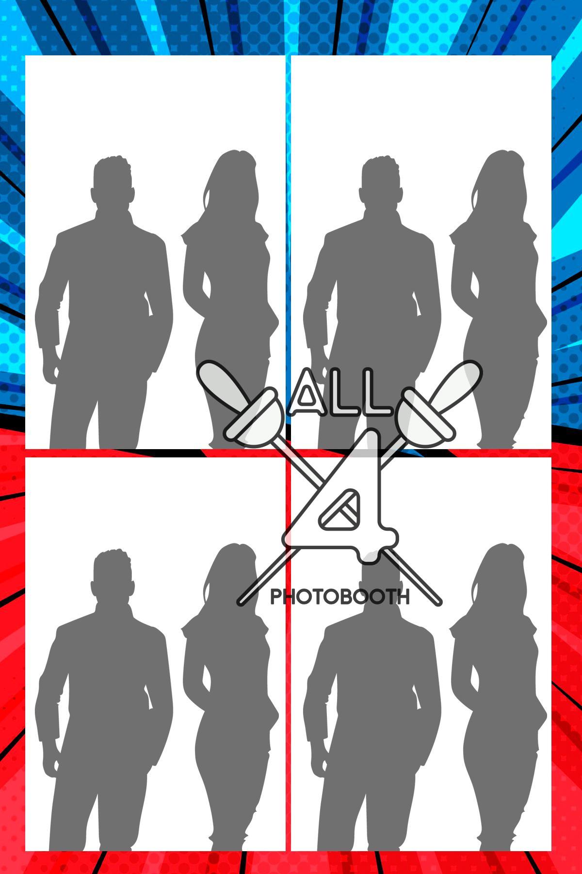 Red Blue Comic- ALL450282 - Image 4