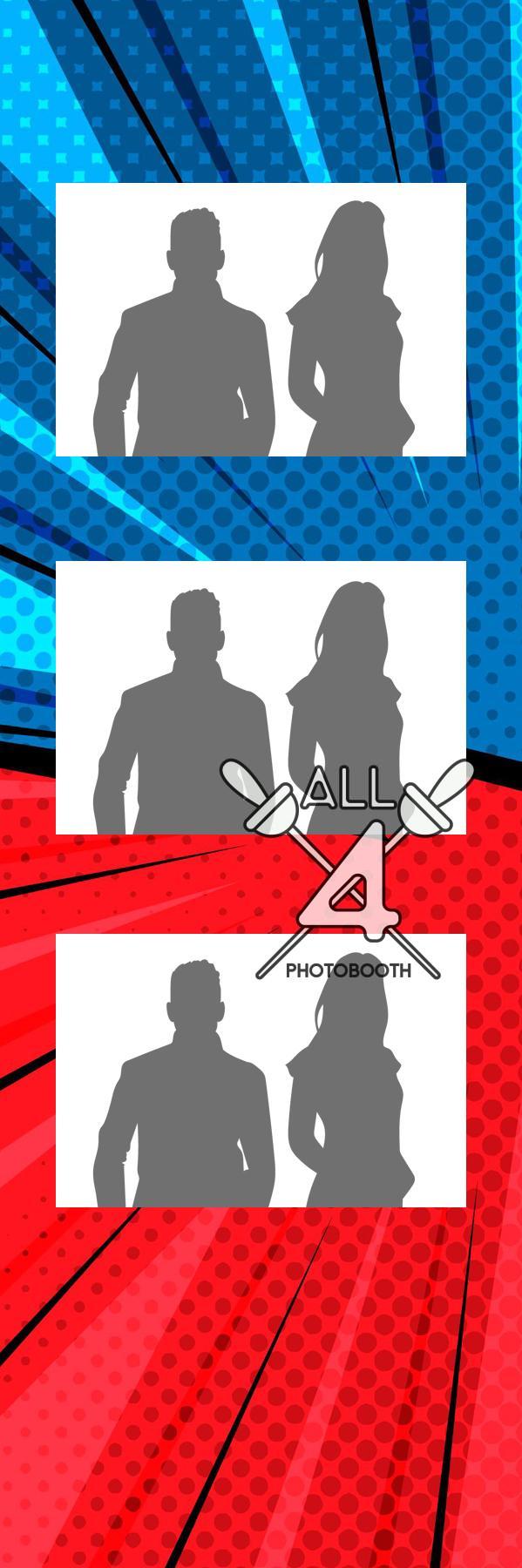 Red Blue Comic- ALL450282 - Image 2